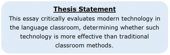 About Introductory Paragraphs 2.6 Thesis Statement