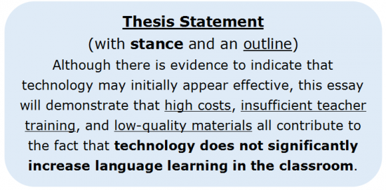 About Introductory Paragraphs 2.8 Thesis Statement with Stance and Outline
