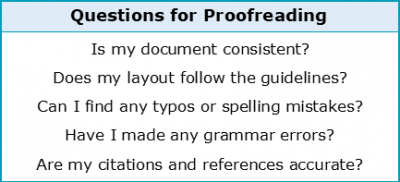 Editing and Proofreading 2.2 Questions for Proofreading Editing and Proofreading 2.2 Questions for Proofreading