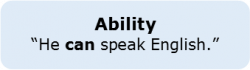 Modal Verbs 1.1 Ability Modal Verbs 1.1 Ability