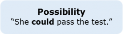 Modal Verbs 1.2 Possibility Modal Verbs 1.2 Possibility