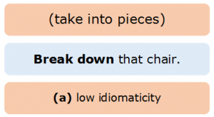 Phrasal Verbs 2.1 Break Down (Low Idiomaticity)