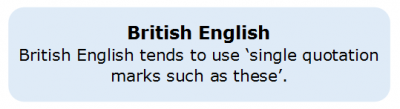 Quoting 2.7 British English