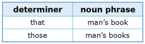 Subject-Verb Agreement 1.4 Determiner and Noun Phrase