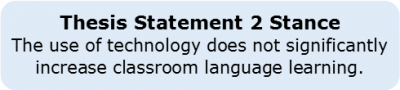 Thesis Statements 2.5 Stance B Thesis Statements 2.5 Stance B