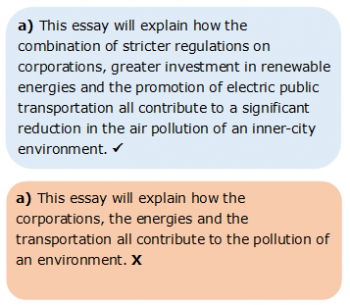 Thesis Statements 3.3 Unspecific Example A